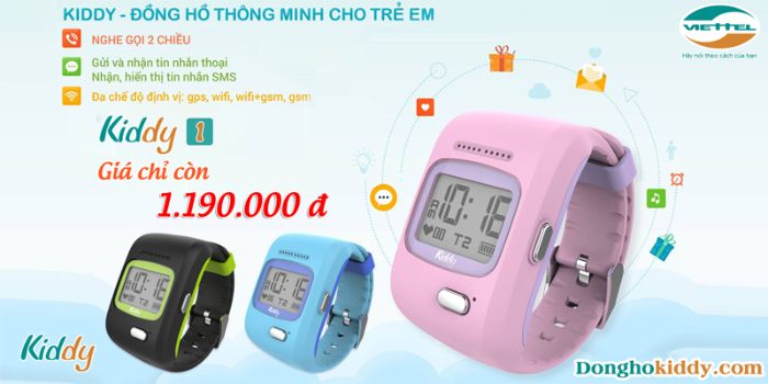 trang web cung cấp đồng hồ định vị GPS trẻ em Kiddy chính hãng và giá rẻ mọi người có thể lựa chọn đó chính là mykidviettel.vn