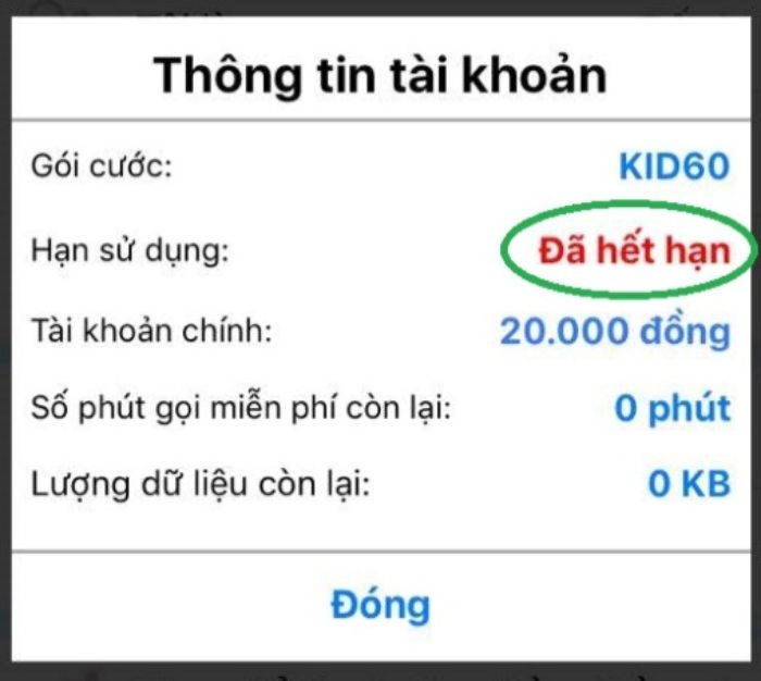 Kiểm tra tài khoản của sim trên đồng hồ Kiddy