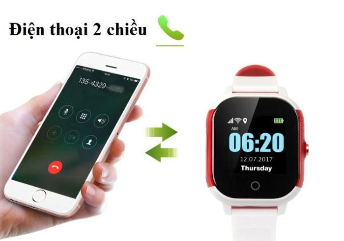 Đồng hồ thông minh trẻ em sở hữu chức năng nghe gọi 2 chiều và nhận tin nhắn SMS