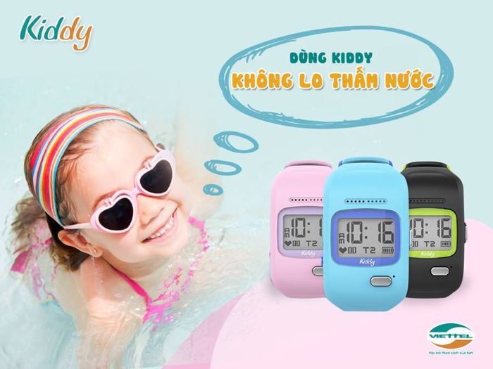 Đồng hồ Kiddy chống nước hiệu quả